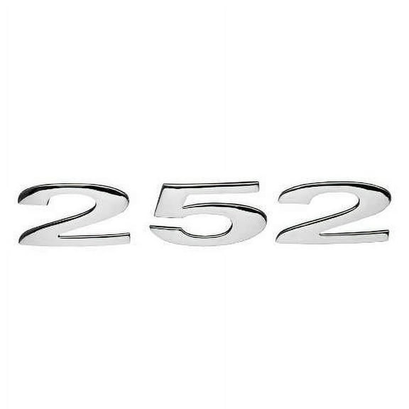 Cobalt Boat Number Decal 491382 | 252 Chrome 5 3/4 x 1 Inch