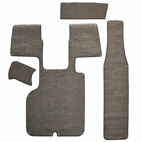 Cobalt Boat Snap-In Floor Mats 406731 | Gray Beige Woven Vinyl (4PC)