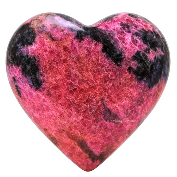 Cobalt Calcite Crystal Heart - Pocket Massage Worry Stone