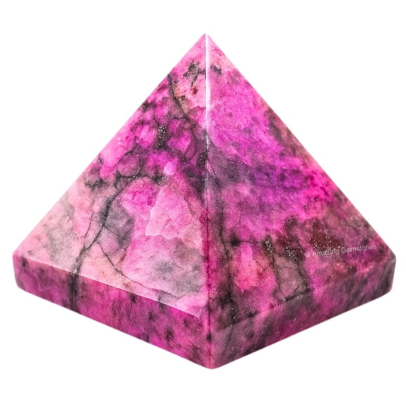 Cobalt Calcite Pyramid Crystal Healing Stones - 1" Pyramid
