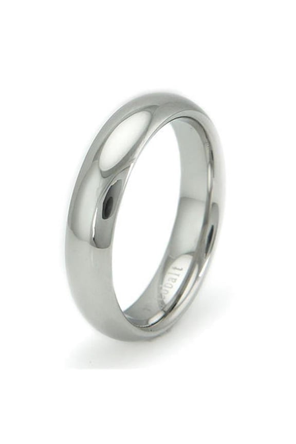 Cobalt Chrome Classic Dome Ring - Size 6