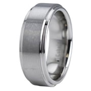 Cobalt Chrome Ring with Step Down Edge - Size 10