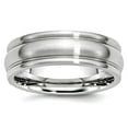 thumbnail image 1 of Cobalt Chromium Rounded Edge Satin 7mm Band Ring Size 13 Ring for Women and Men, 1 of 2