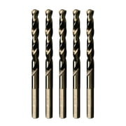STROTON Cobalt Drill Bits 1/4 Inch,5Pcs for Stainless Steel, Hardened Steel and Metal.