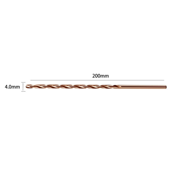Cobalt Enhanced HSS M35 Extended Length Drill Bit at 200mm Perfectly Crafted for Challenging Materials like Stainless Steel