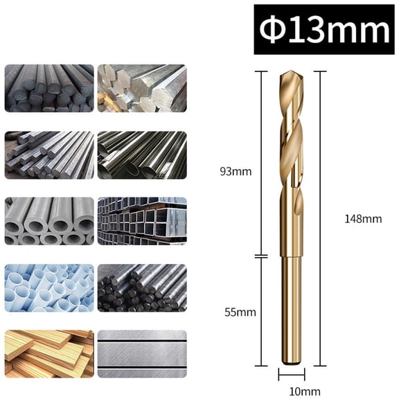 Cobalt High Speed Steel Drill Bits With Smaller Shanks At Sizes 12 20 Mm