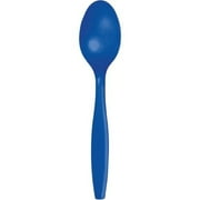 Cobalt Plastic Spoons