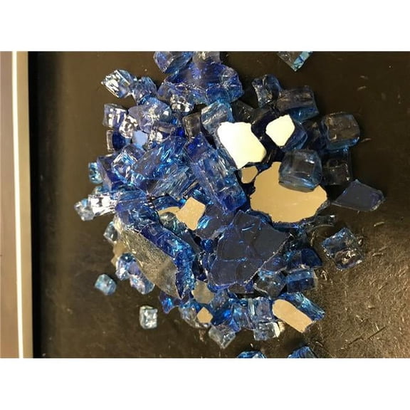 Cobalt Reflective Fire Glass --- 20 lbs