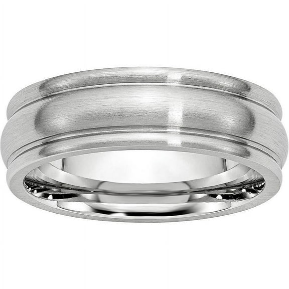 Cobalt Satin 7mm Rounded Edge Band