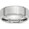 thumbnail image 1 of Cobalt Satin And Polished Beveled Edge 8mm Band (Size 12) Made In China cc12-12, 1 of 5