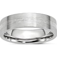 thumbnail image 1 of Cobalt/Ss Cobalt Sterling Silver Inlay Satin 6mm Flat Band (Size 11.5) Made In China cc45-11.5, 1 of 5