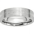 thumbnail image 1 of Cobalt Sterling Silver Inlay Satin 6mm Flat Band, 1 of 11