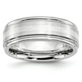 thumbnail image 1 of Cobalt Sterling Silver Inlay Satin and Polished 8mm Band, 1 of 3