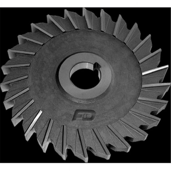 Cobalt Straight Tooth Side Mill - 4 dia. x 0.375 Wide x 1.25 Hole with 24 Teeth