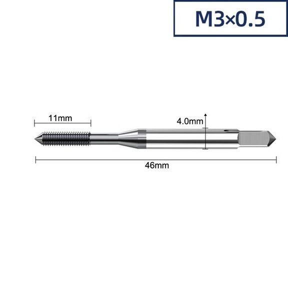 Cobalt-containing extrusion taps for stainless steel,industrial machine flat hea