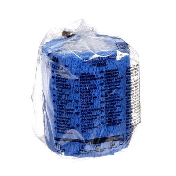 Coban 1583B, Cohesive Bandage 3 Inch X 5 Yard, Blue -EACH
