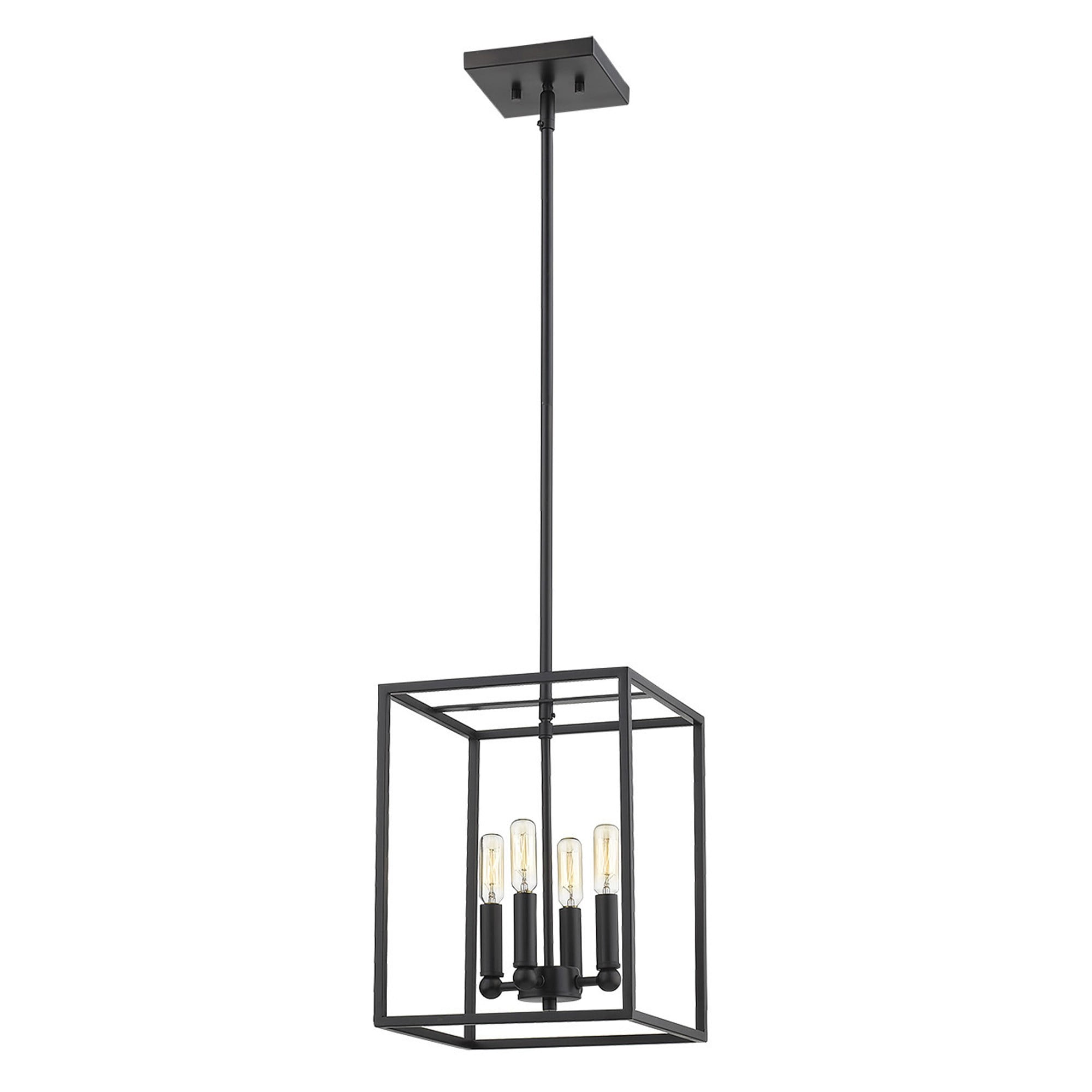 Cobar 13'' Matte Black 4-Light Incandescent Island Pendant