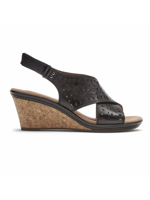 Janna Slingback Women's Black Sandals 9M