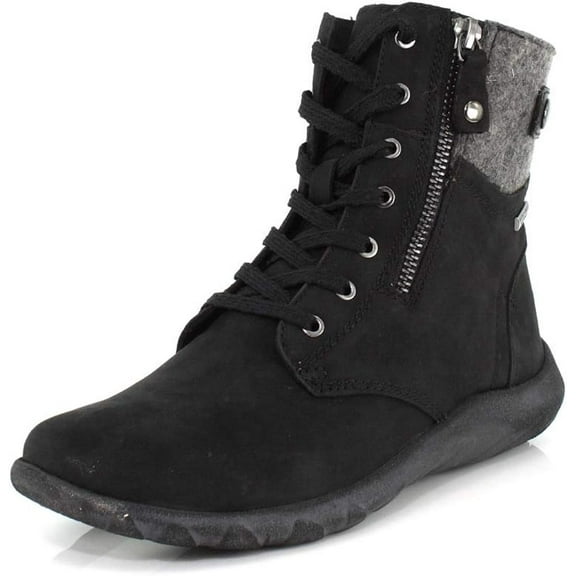 Cobb Hill Women's Amalie Lace Waterproof Boot Mid Calf Black 6M
