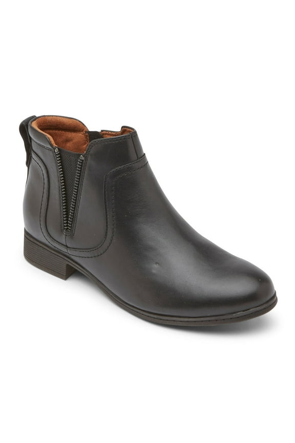 Women's Crosbie Gore Boot Black Leather - ML05786-UBL13 (CI9332)