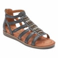 thumbnail image 1 of Cobb Hill Women's Gladiator Zion Black Metallic Synthetic Eco , 7 M US, 1 of 4