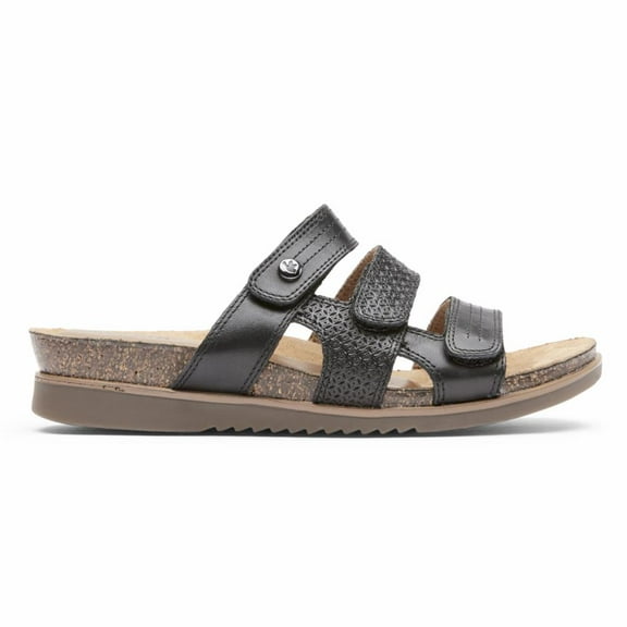 Cobb Hill Women's May Slide Sandal Black - ML05614-JBL61 (CI7775)