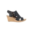 thumbnail image 1 of Cobb Hill Womens Janna Black Nubuck Slingbacks Size 6 (Wide), 1 of 4