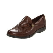 Cobb Hill Womens Paulette Leather Pleated Loafers