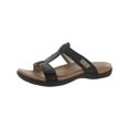 thumbnail image 1 of Cobb Hill Womens Ruby Perf Leather Slip On Slide Sandals, 1 of 3