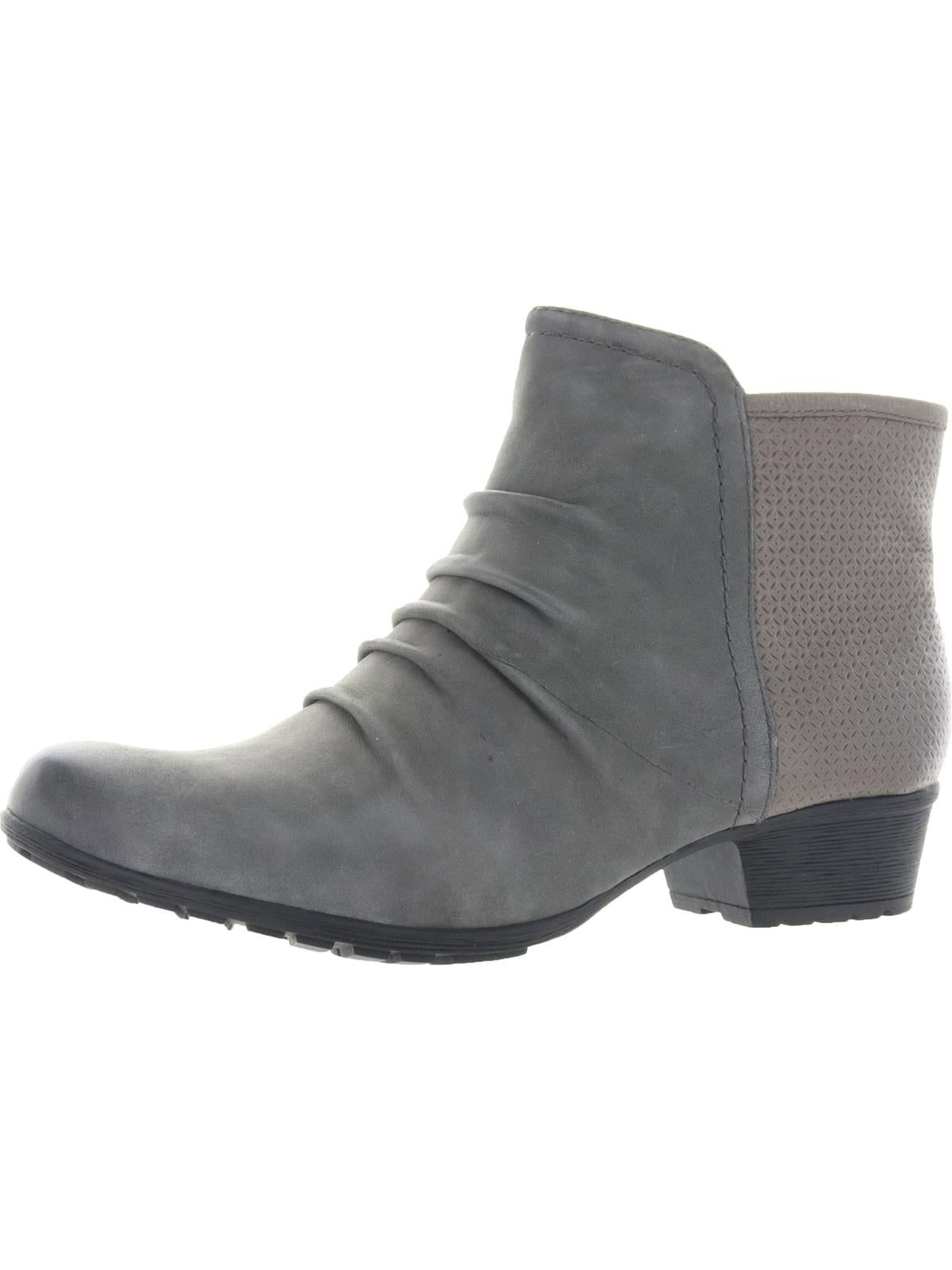 Cobb Hill by Rockport Womens Gratasha Panel Leather Zipper Ankle Boots Walmart