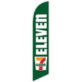 thumbnail image 1 of Cobb Promo Advertising Feather Flag 12ft Compatible with 7 Eleven Green - Replacement Flag Only Without Poleset, 1 of 1