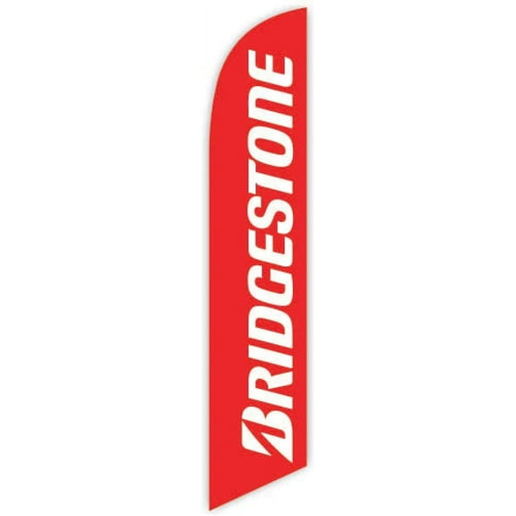 Cobb Promo Advertising Feather Flag 12ft for Bridgestone Red - Replacement Flag Only Without Poleset