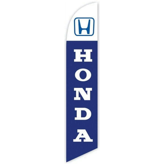 Cobb Promo Advertising Feather Flag 12ft for Honda Blue - Replacement Flag Only Without Poleset
