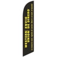 thumbnail image 1 of Cobb Promo Advertising Feather Flag 12ft for Western Union  Envio De Dinero Black - Replacement Flag Only Without Poleset, 1 of 1