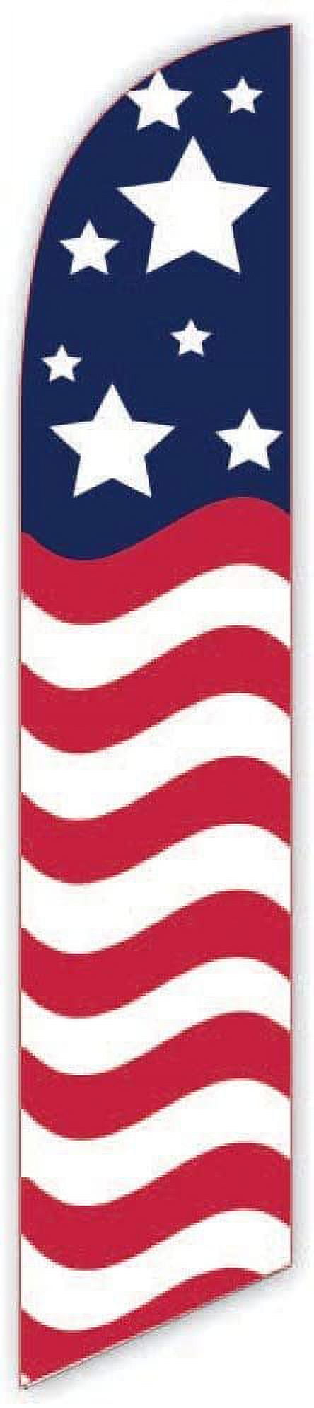 Cobb Promo American Glory US Flag Advertising Feather Flag 12ft - Replacement Flag Only Without Poleset