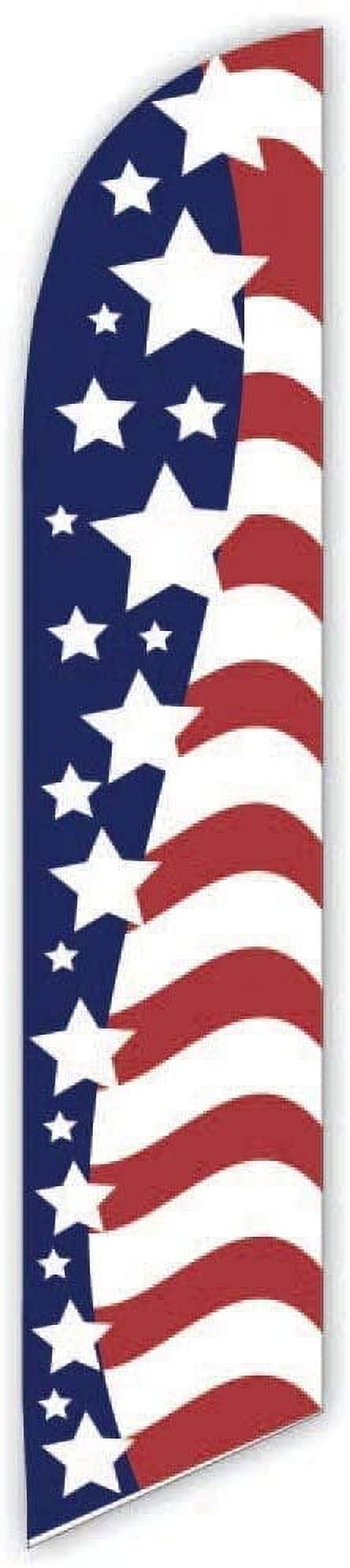 Cobb Promo American Glory US Flag Advertising Feather Flag 12ft - Replacement Flag Only Without Poleset
