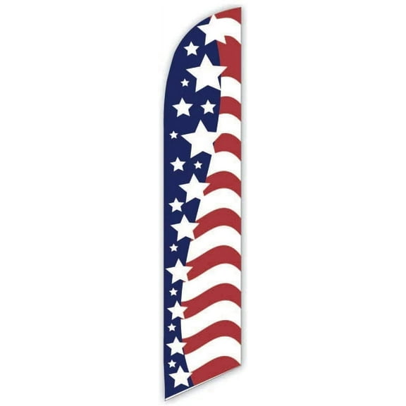 Cobb Promo American Glory US Flag Advertising Feather Flag 12ft - Replacement Flag Only Without Poleset