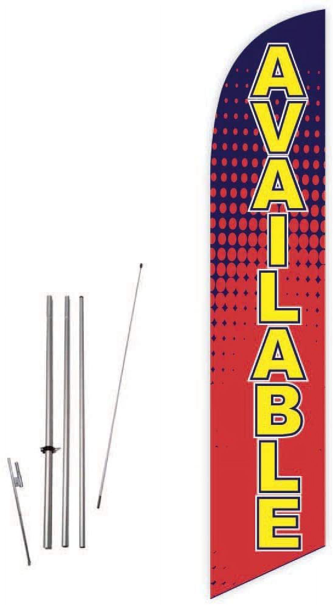 Cobb Promo Available Red Feather Flag with Complete 15ft Pole kit and ...