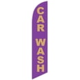thumbnail image 1 of Cobb Promo Car Wash Purple Advertising Feather Flag 12ft - Replacement Flag Only Without Poleset, 1 of 1