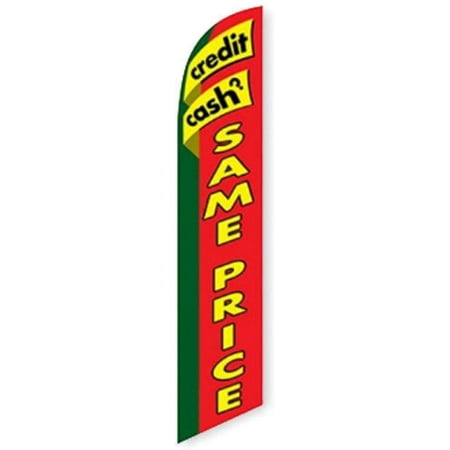 Cobb Promo Credit? Cash? Same Price Red Advertising Feather Flag 12ft - Replacement Flag Only Without Poleset