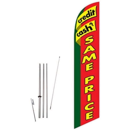 Cobb Promo Credit? Cash? Same Price Red Feather Flag with Complete 15ft Pole kit and Ground Spike