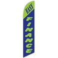 thumbnail image 1 of Cobb Promo Easy Finance Green/Blue Advertising Feather Flag 12ft - Replacement Flag Only Without Poleset, 1 of 1