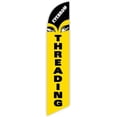 thumbnail image 1 of Cobb Promo Eyebrow Threading Yellow Advertising Feather Flag 12ft - Replacement Flag Only Without Poleset, 1 of 1