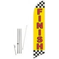 thumbnail image 1 of Cobb Promo Finish Yellow Feather Flag with Complete 15ft Pole kit and Ground Spike, 1 of 2