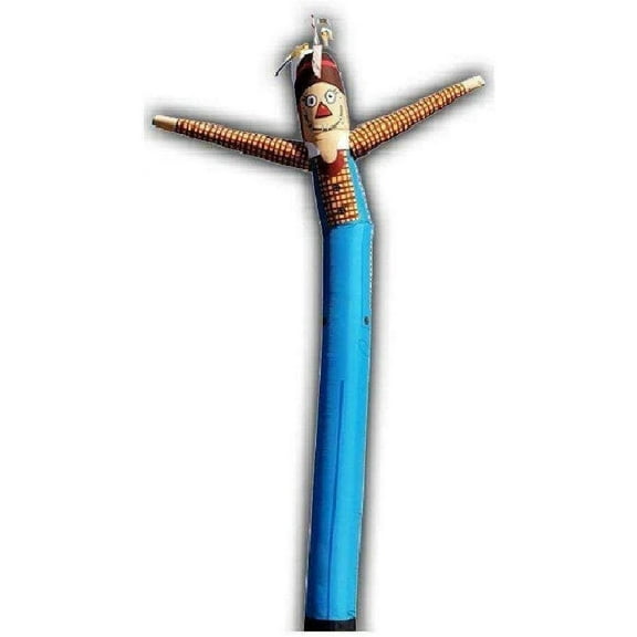 Cobb Promo Inflatable Tube Man Guy Puppet Waving Dancer - 18ft - Scarecrow Sky Blue - Body only, Without air Blower