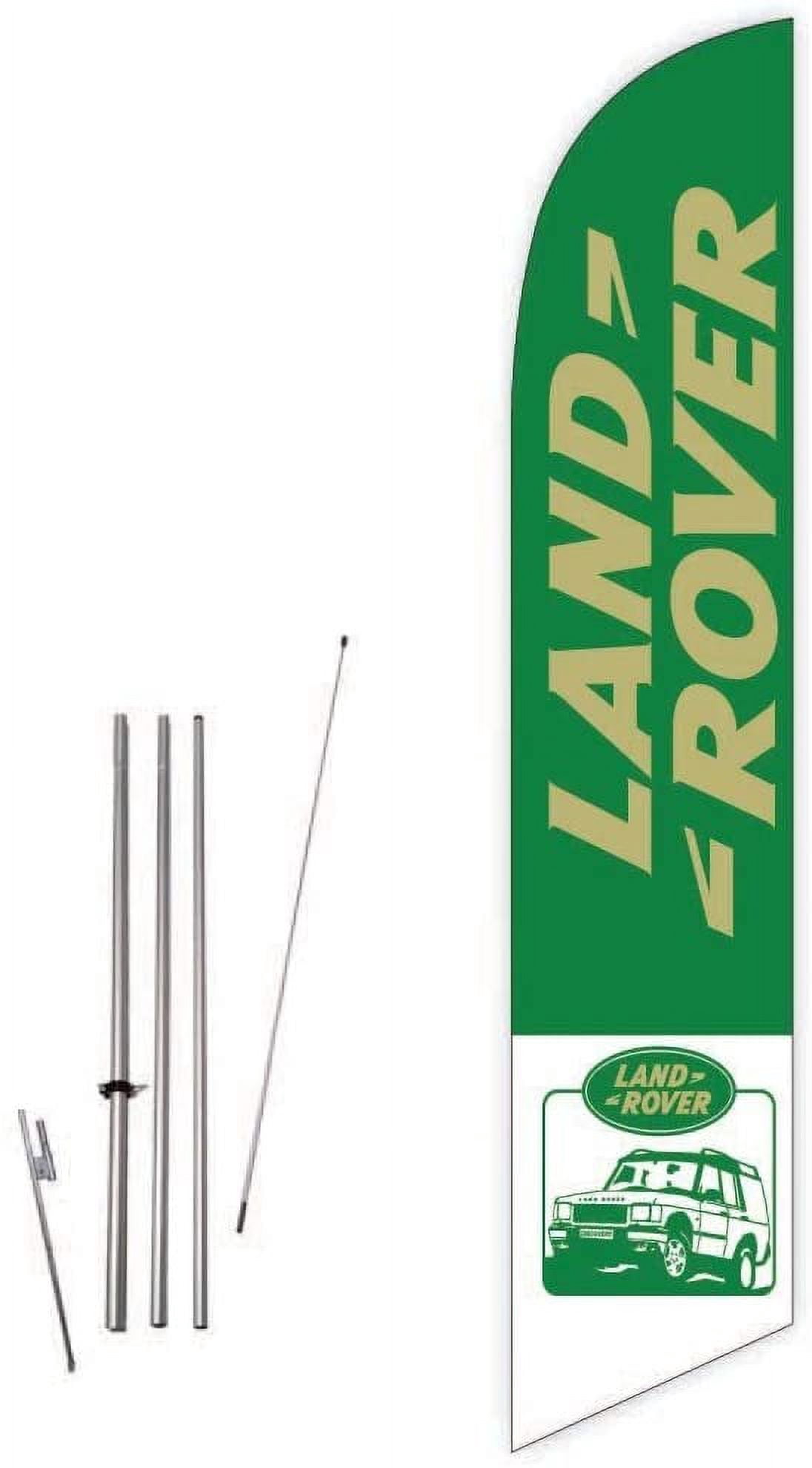 Cobb Promo Land Rover Green Feather Flag with Complete 15ft Pole kit ...