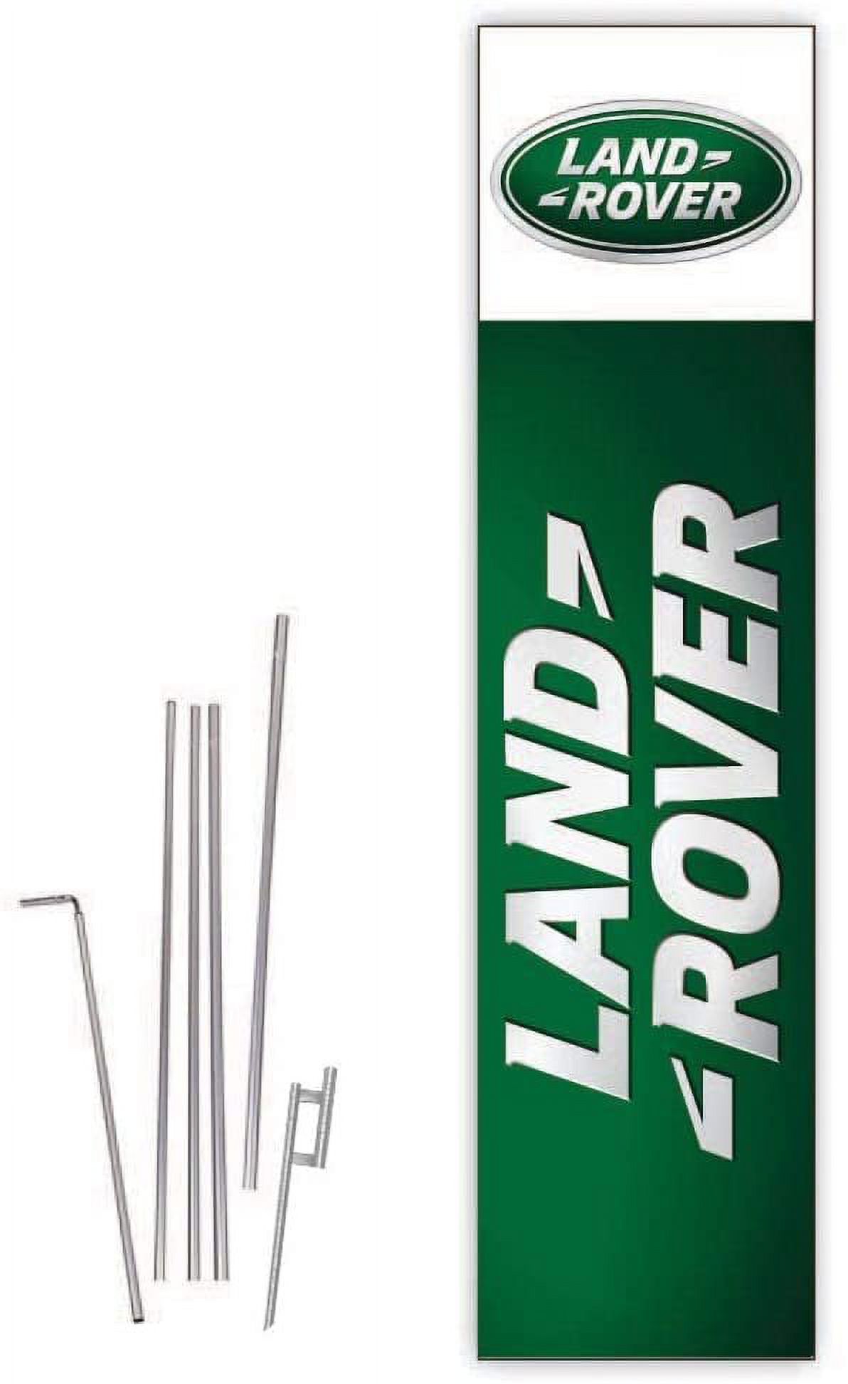 Cobb Promo Land Rover Green Rectangle Boomer Flag with Complete 15ft ...