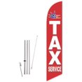 thumbnail image 1 of Cobb Promo Liberty Tax Service Red Feather Flag with Complete 15ft Pole kit and Ground Spike, 1 of 2
