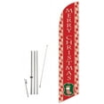 thumbnail image 1 of Cobb Promo Merry Christmas Red Feather Flag with Complete 15ft Pole kit and Ground Spike, 1 of 2