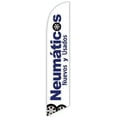 thumbnail image 1 of Cobb Promo Neumaticos Nuevos y Usados White Advertising Feather Flag 12ft - Replacement Flag Only Without Poleset, 1 of 1